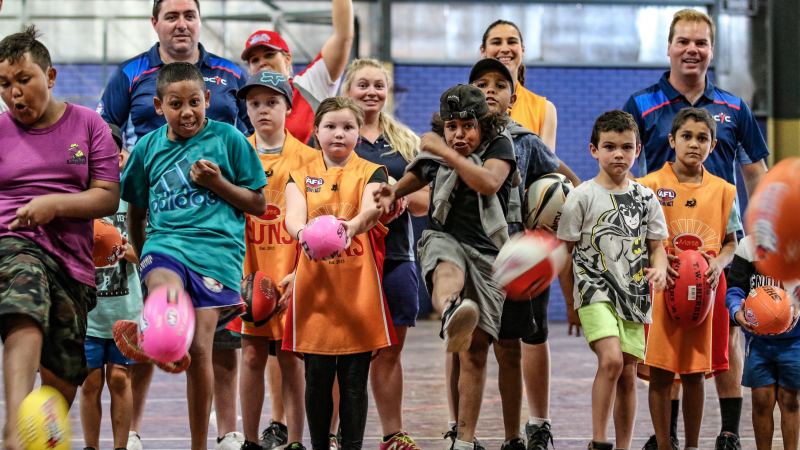 Moree homepage image 3 PCYC Moree kids playing sports