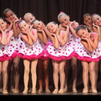 Young girls ballet performance