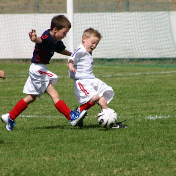 kids playing soccer