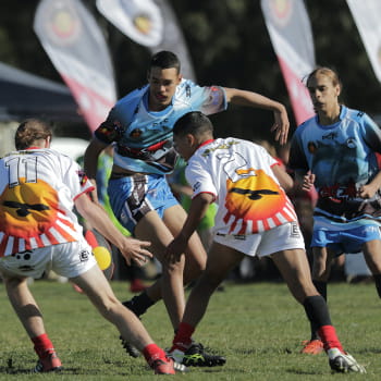 young guys playing footy