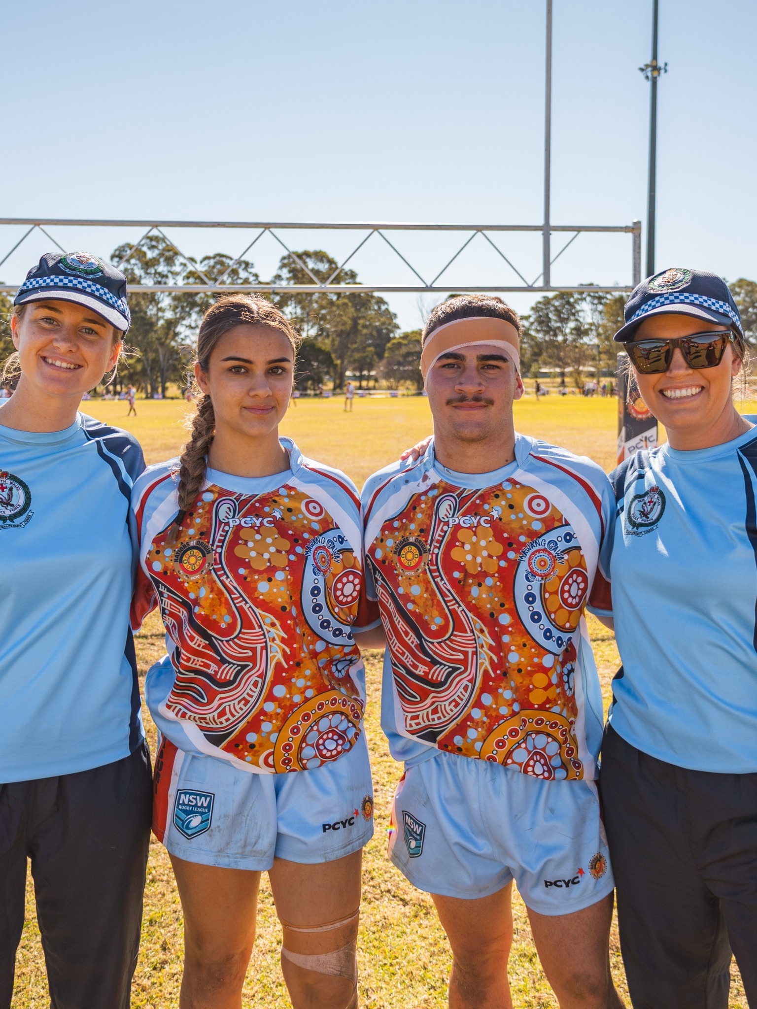 Nations 2025 Rugby League Players and Police